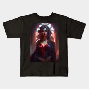 Beautiful Vampire Lady Kids T-Shirt